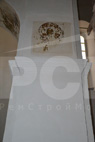 Столп (опора большого купола Никитского собора) подготовленный к реставрации фресок