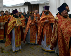 Переславское духовенство во время крестного хода